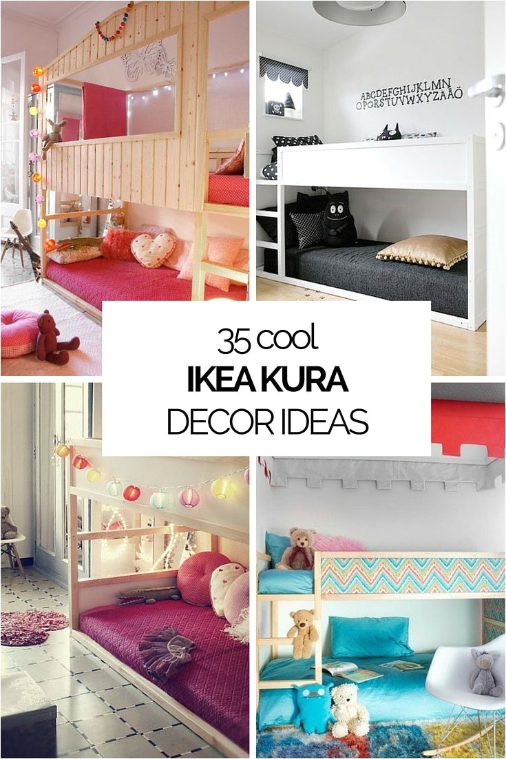 Cute Girls Bedroom Ideas 35 Cool Ikea Kura Beds Ideas for Your Kids Rooms Digsdigs