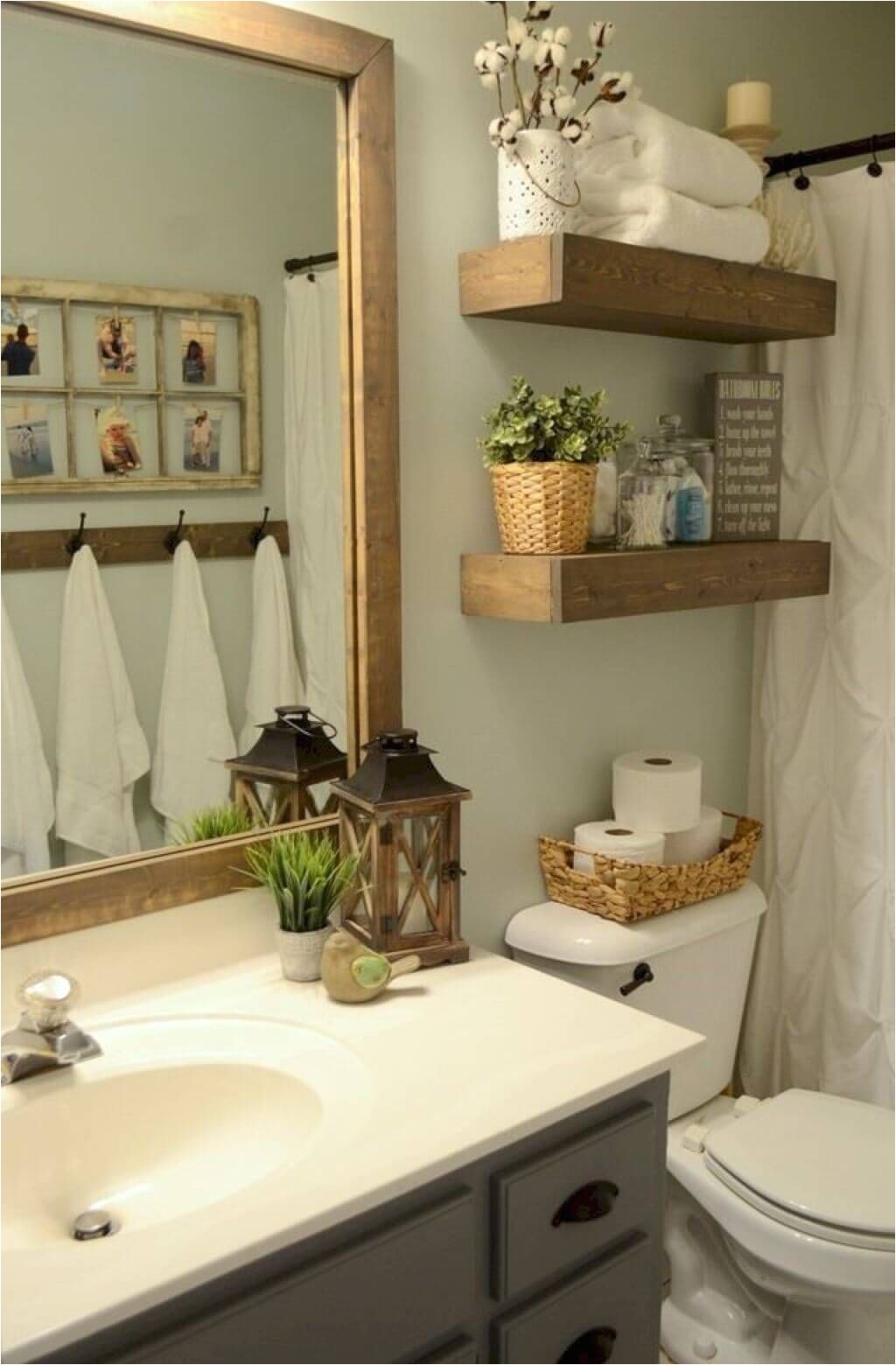 60 Farmhouse Small Bathroom Remodel and Decor Ideas Homemainly