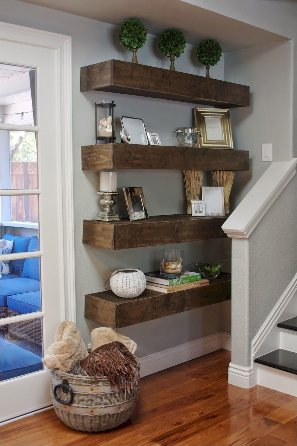 Awesome 80 DIY Floating Shelves for Living Room Decorating diy floating shelves living room decorating