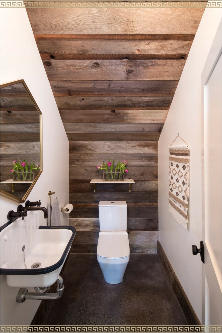 Learn ways to maximize space & light in a half bathroom ideas along with beautiful decoration