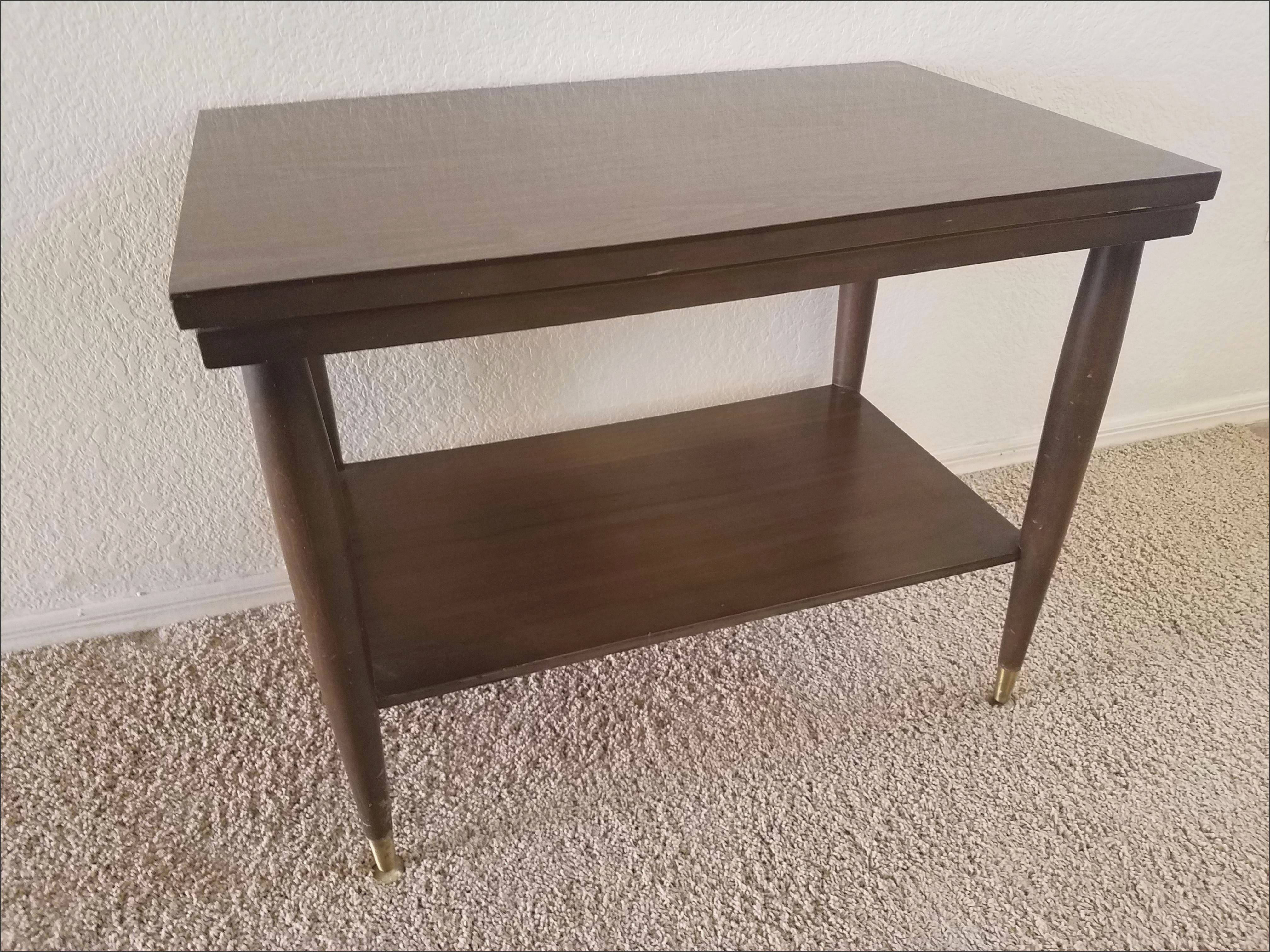 white and wood coffee table