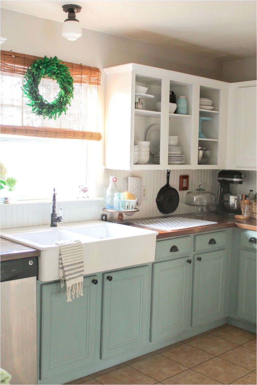 Chalk Paint and 2016 Colors in Design Forecast Two tone kitchen cabinets using Chalk Paint