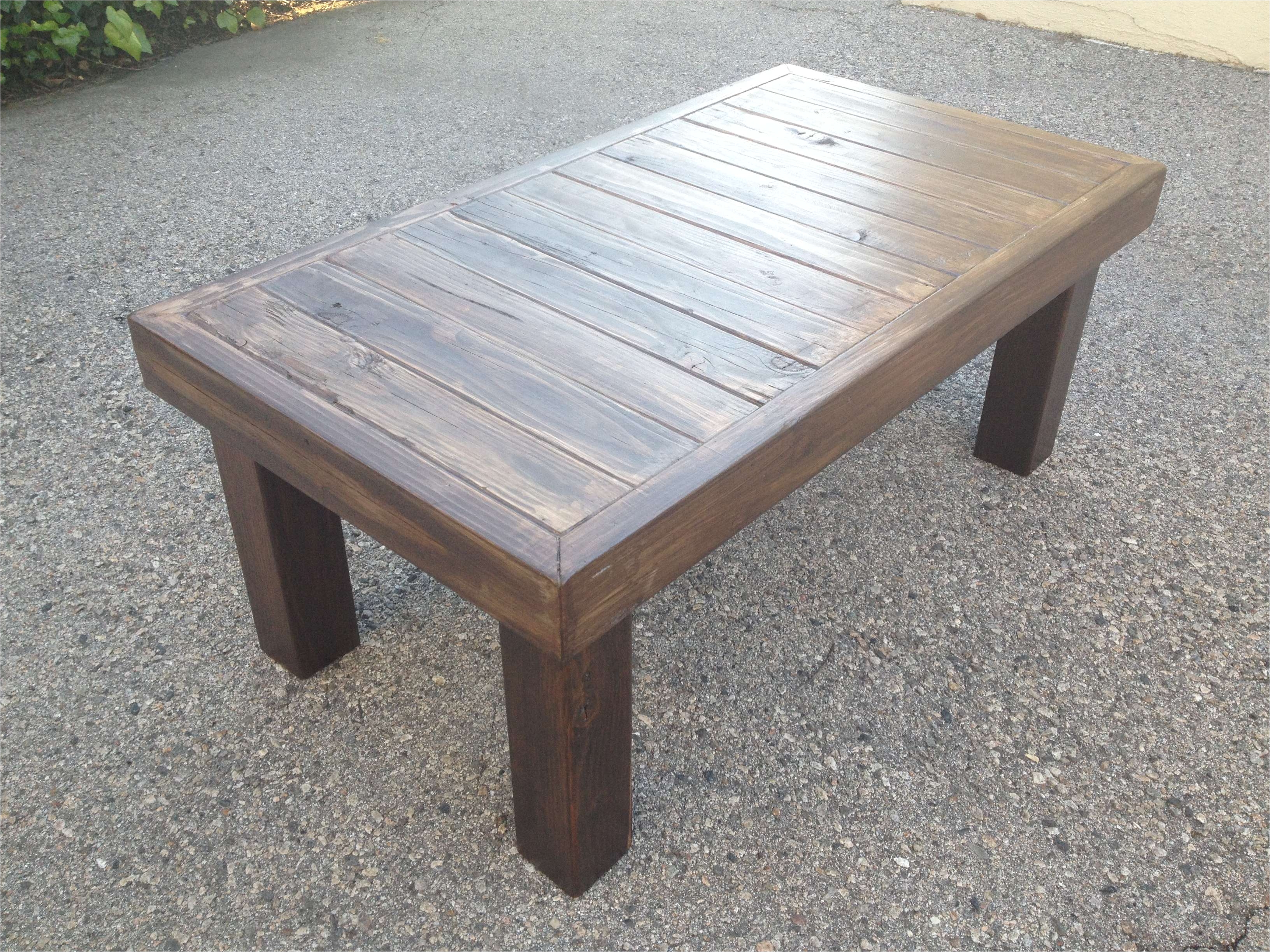 gray reclaimed wood coffee table
