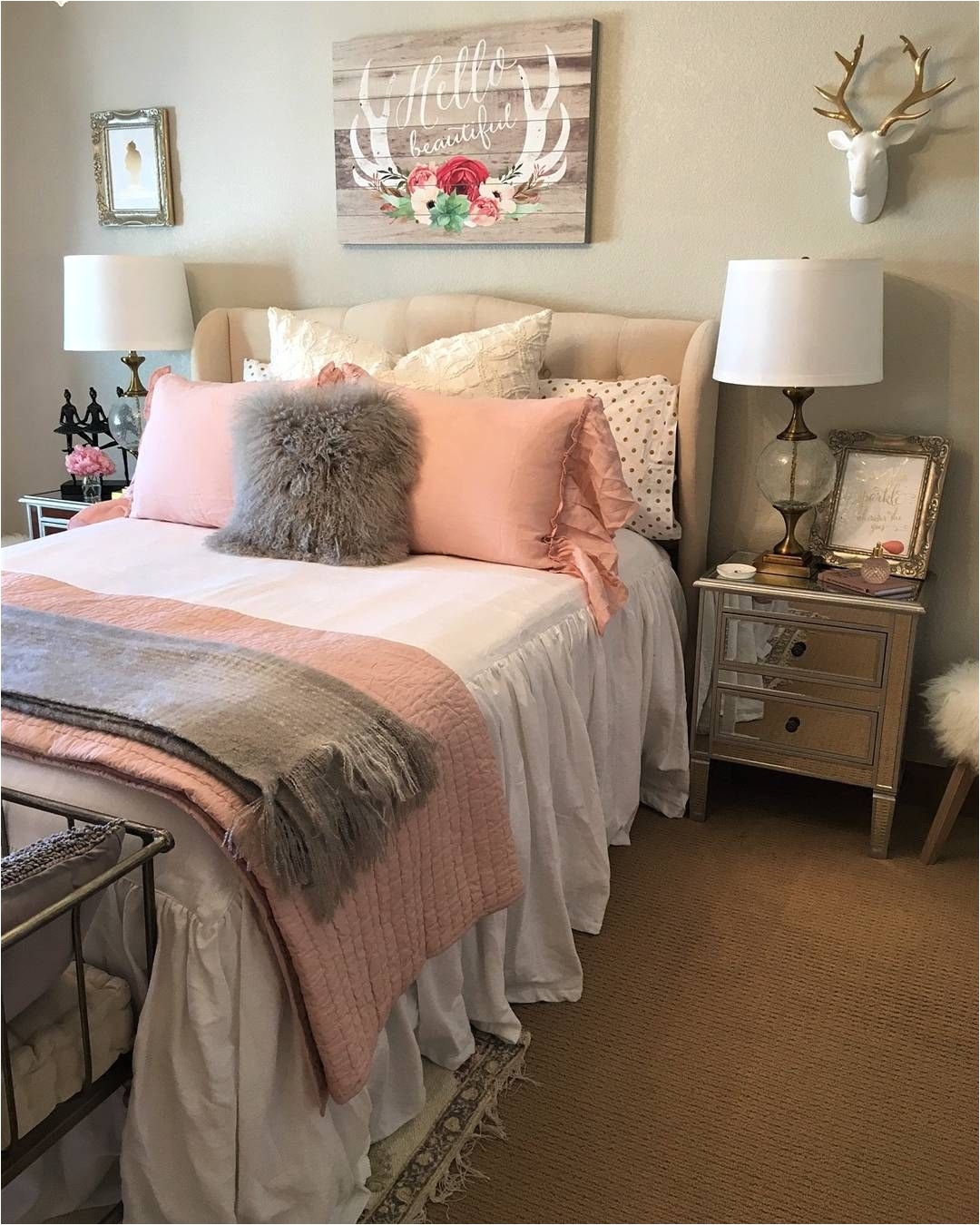 Pink Bedroom for Girls We Re Feeling Pretty In Pink with This Stunning Bedroom Design