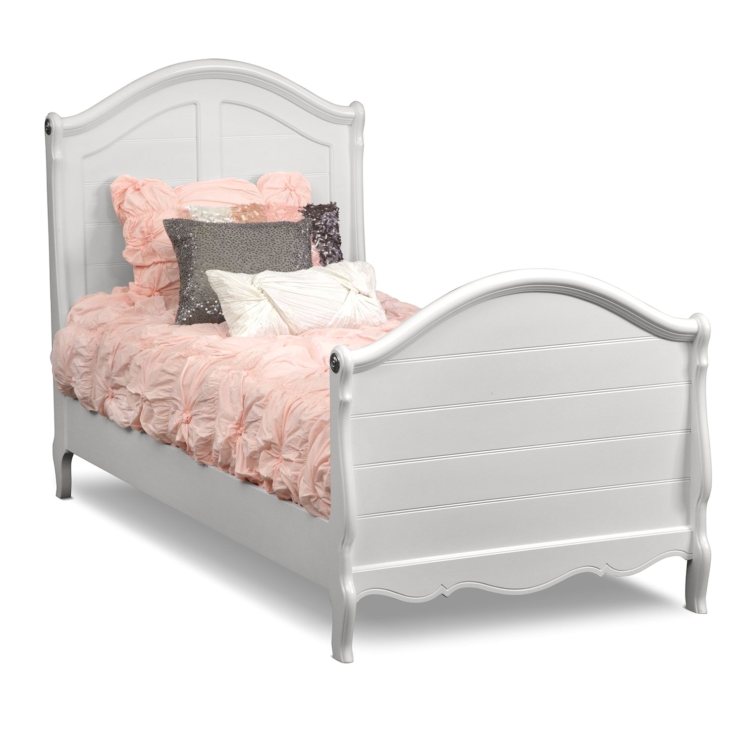 White Twin Bedroom Sets Carly Twin Bed