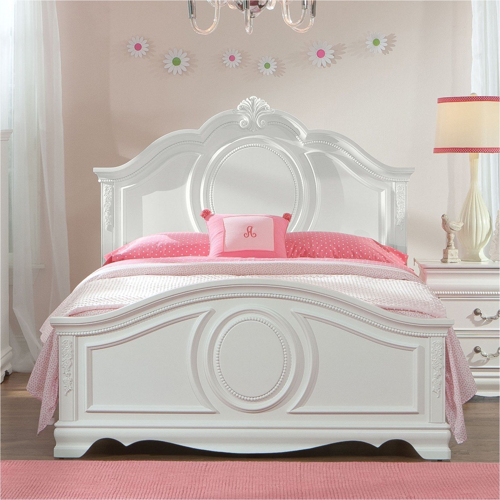 Standard Furniture Jessica Panel Bed White STFM706