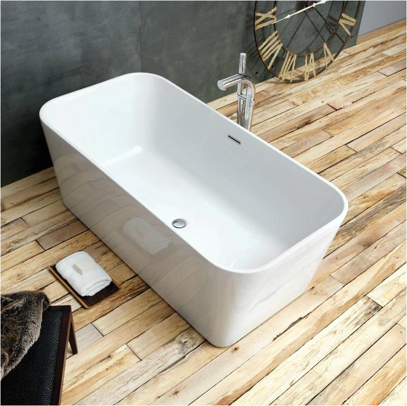 waters baths pool 1600mm x 800mm double ended freestanding bath i line p