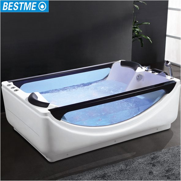 2 Person Freestanding Bathtubs Two Person Freestanding Glass Whirlpool Bathtub New