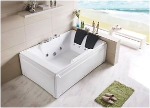 2 Person Jacuzzi Bathtubs Empava 72" Luxury 2 Person Spa Tub Freestanding Jacuzzi