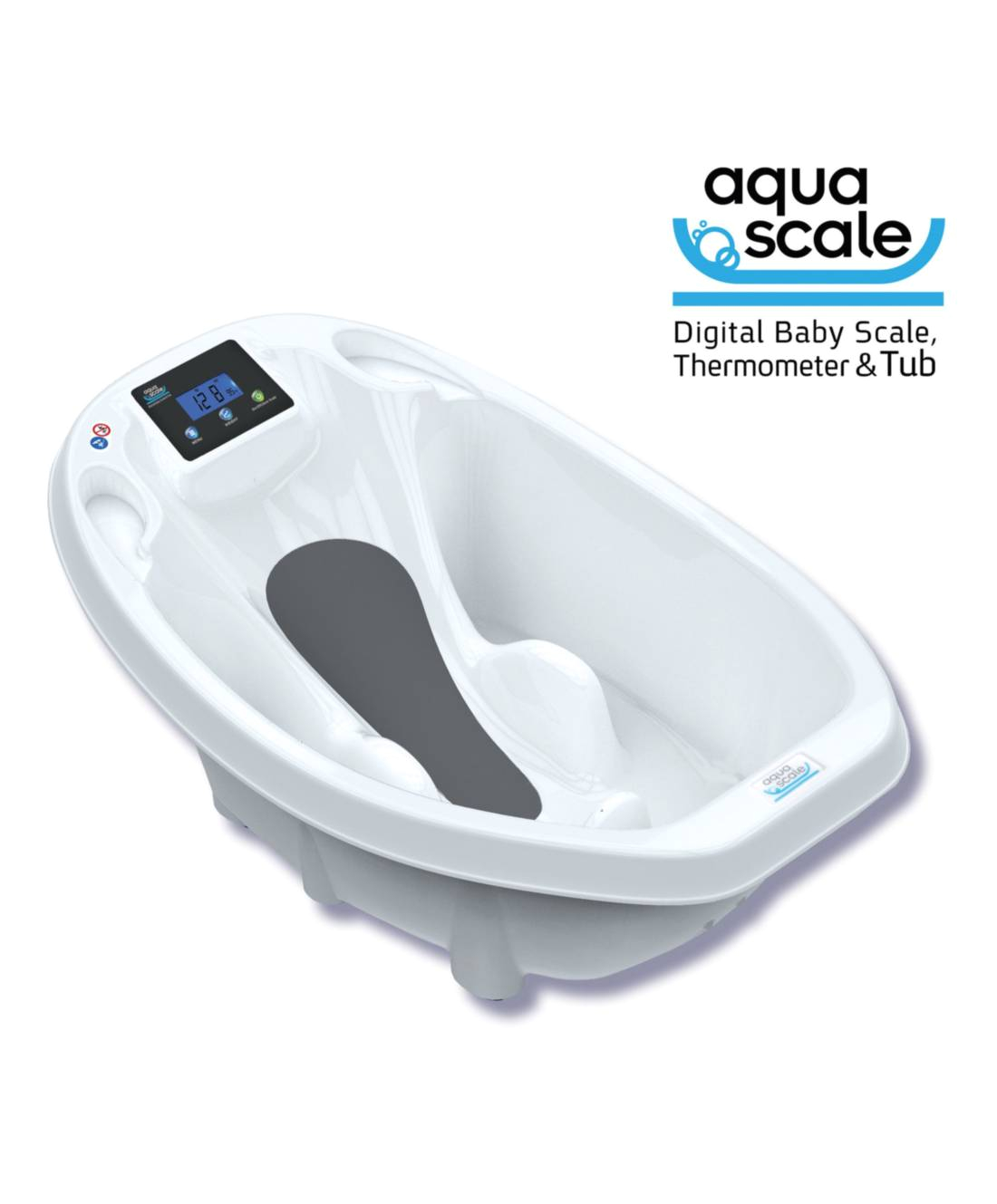 3 In 1 Baby Bathtub Aquascale Bath White