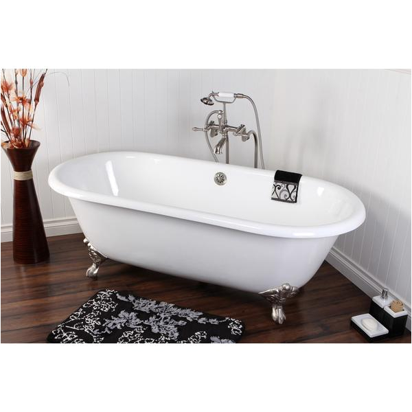 kingston brass double ended aqua eden 66 freestanding clawfoot tub