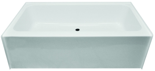 kinro 27 in x 54 in mobile home tub with center drain pt 2754cwh