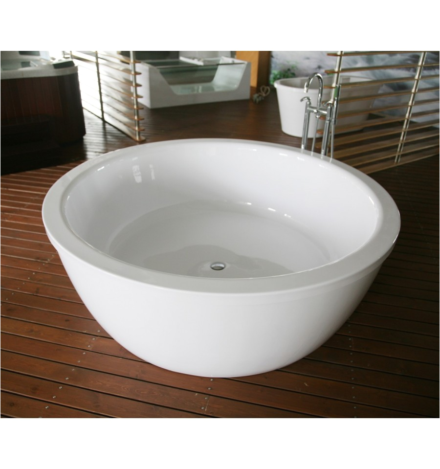 835 kalantos round freestanding tub