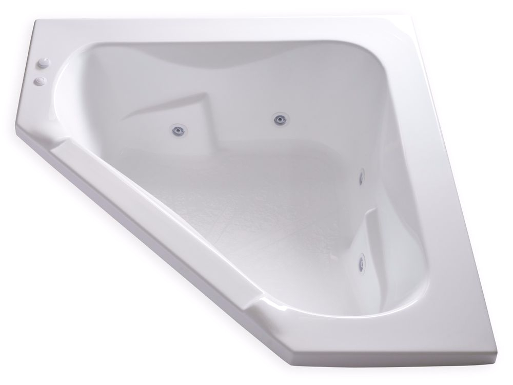 48 Inch Whirlpool Bathtub Carver Tubs Ct6060 60" X 60" Drop In Corner Jetted