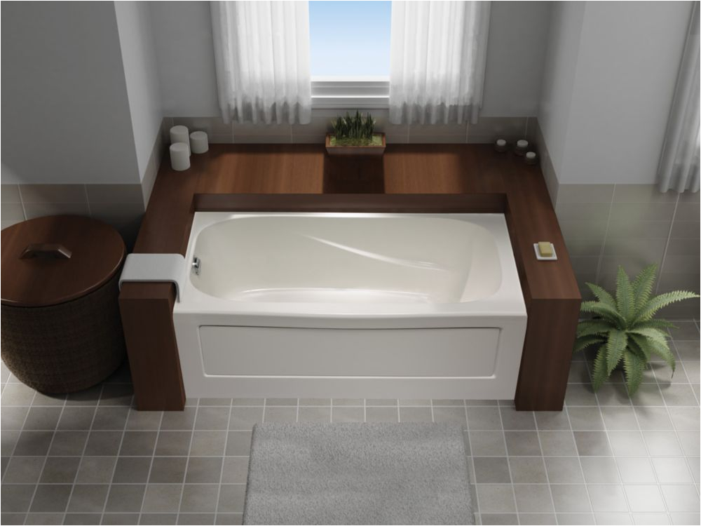 p tuscon 60 inch x 32 inch skirted acrylic tub right hand