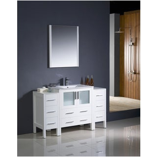 54 Inch Antique Bathroom Vanity Fresca Oxford 54 Inch Antique White Traditional Bathroom