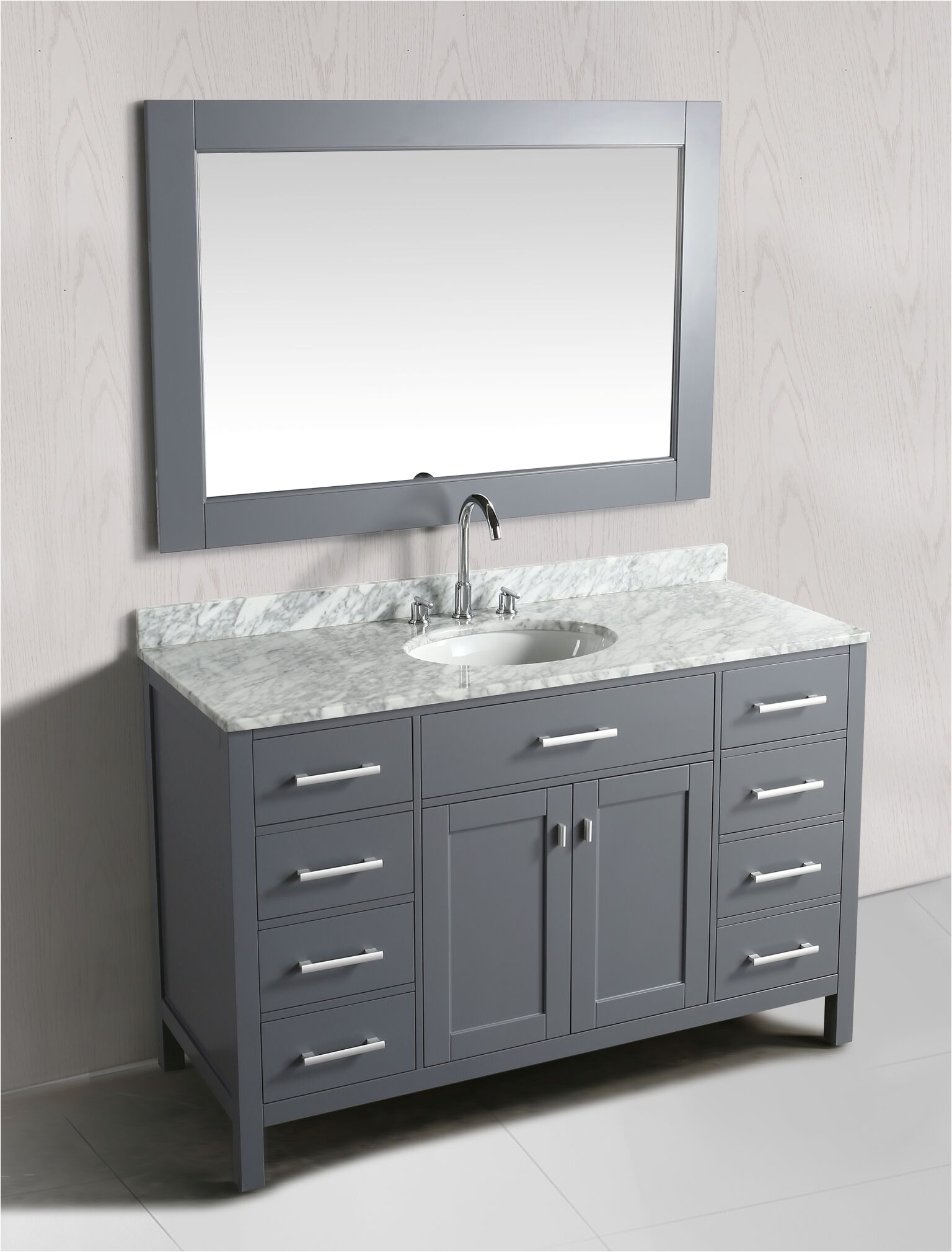 54 inch bathroom vanity single sink