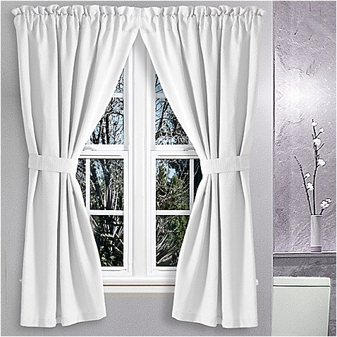 avalon 36 inch x 54 inch bath window curtain white