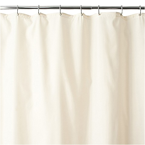hotel fabric 54 inch x 78 inch shower stall curtain liner ivory