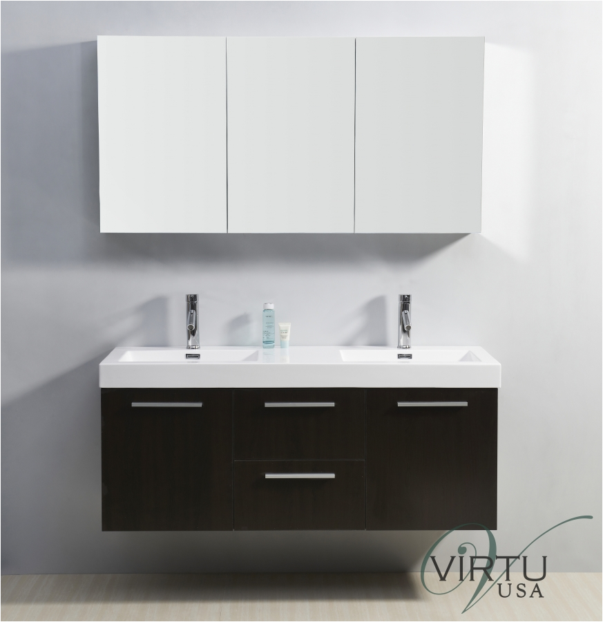 54 Inch Bathroom Vanity Mirror 54 Inch Double Sink Bathroom Vanity with Faucets Included