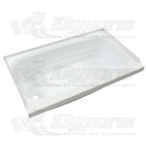 lippert ponents 27 x 54 white lh drain bathtub