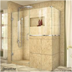 search=54 inch frameless bypass shower door