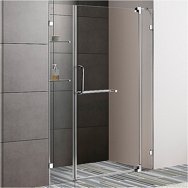 54 Inch Bathtub Doors Vigo 54 Inch Clear Glass Frameless Shower Door with Chrome