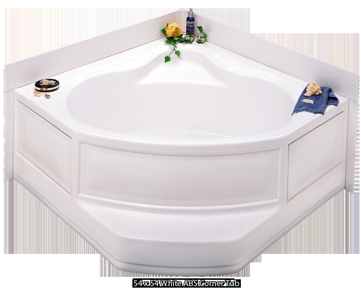 54 Inch Bathtub Right Drain Better Bath White Abs Corner Tub Right Hand Drain 54" X 54"