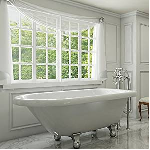 54 Inch Freestanding Bathtub Luxury 54 Inch Small Modern Clawfoot Tub In White with