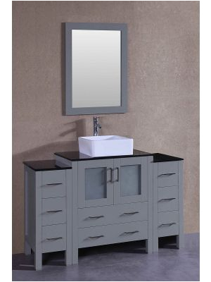 54 Inch Gray Bathroom Vanity 54 Inch Bathroom Vanities
