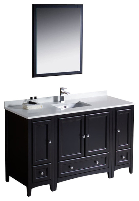 54 Inch Gray Bathroom Vanity Shop Houzz