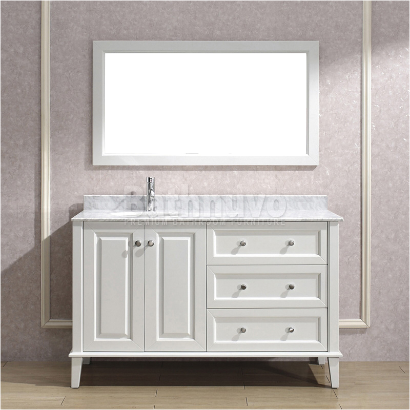 54 Inch Wide Bathroom Vanities Ly 55 White