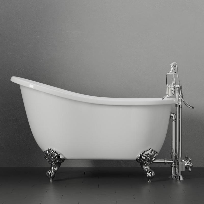 55 amherst acrylic slipper tub with feet