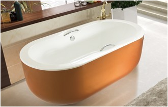 55 inch acrylic free standing soaking tub