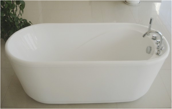 55 inch acrylic free standing soaking tub