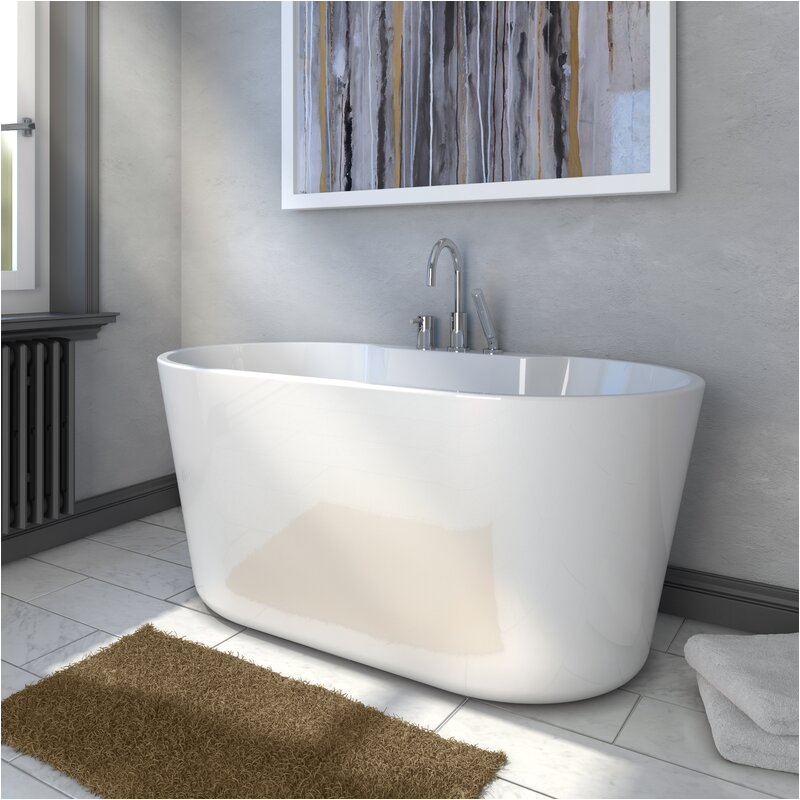 Retro Pure Acrylic 56 All in e Oval Freestanding Tub Kit Retro ANEE1015