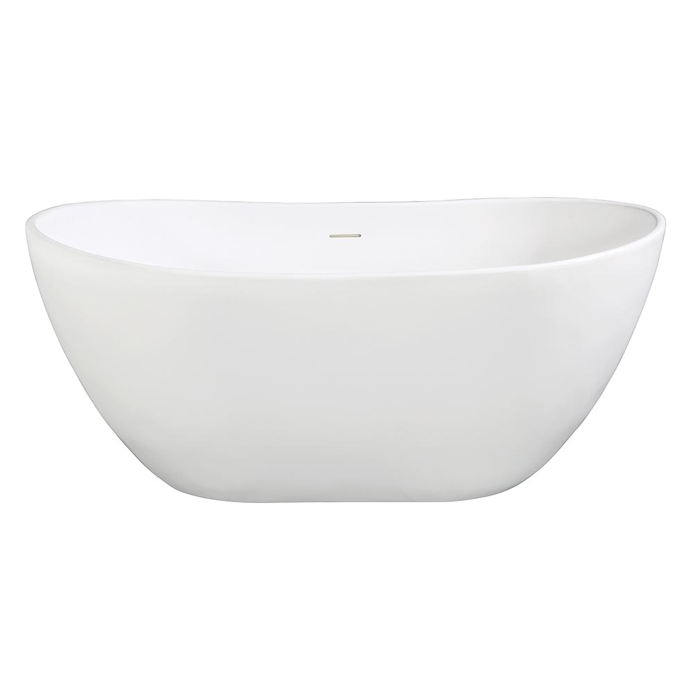 56 Freestanding Bathtub Aqua Eden Collete 56 3 In solid Surface Flatbottom