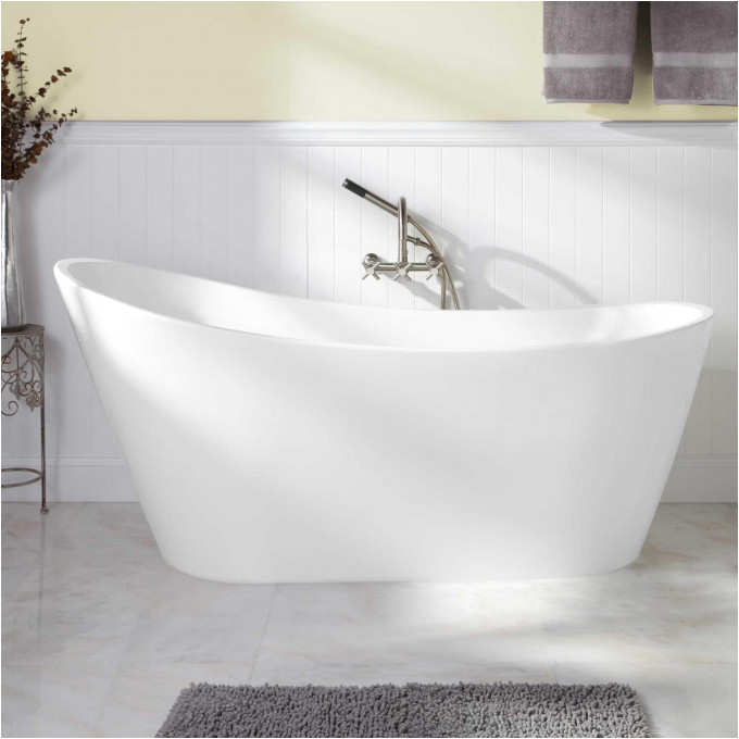 5' Freestanding Bathtub 65" Arcola Acrylic Freestanding Tub Bathroom