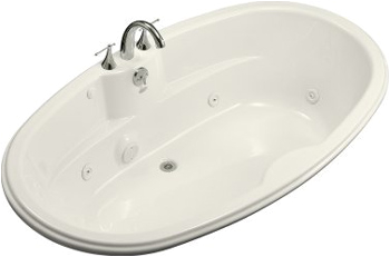 Kohler K 1148 H 96 Proflex 6 Foot Drop In Jetted Tub With Reversible Drain Biscuit