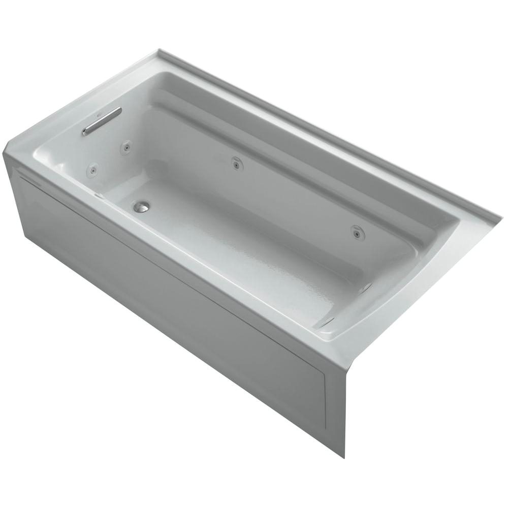 6 Ft Jetted Bathtub Kohler Archer 6 Ft Acrylic Left Drain Rectangular Alcove