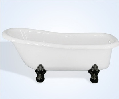 60 inch slipper acrylic clawfoot tub