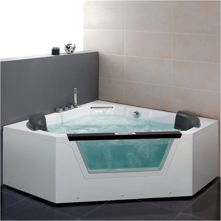 60 Jetted Bathtub Ariel Platinum 60" X 60" Am156jdtsz Corner Whirlpool