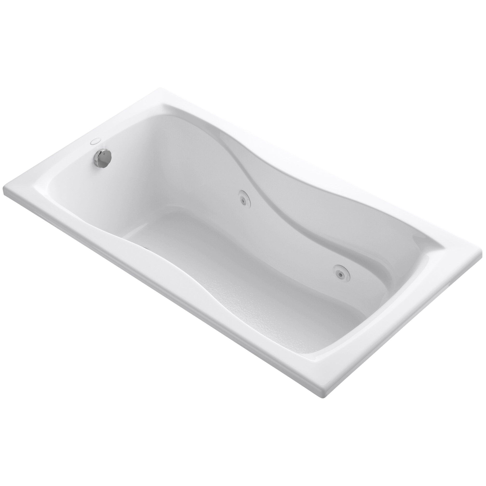 Kohler Hourglass 60 X 32 Drop In Whirlpool Bath with Custom Pump Location and Heater 1209 HB KOH