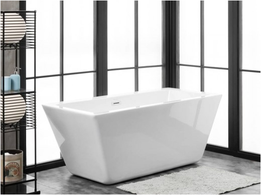 finesse fbt ravenna 6524 ch ravenna 65 inch x 30 inch freestanding acrylic soaking bathtub in white