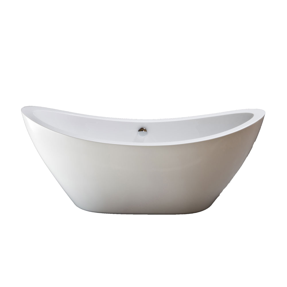 65 Inch Freestanding Bathtub Seneca 65 Inch Acrylic Double Slipper Freestanding Tub