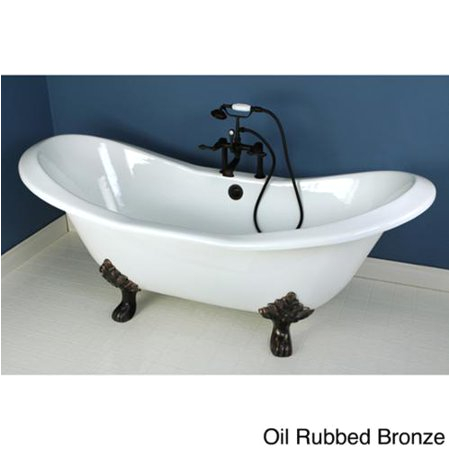 72 Clawfoot Tub Kingston Brass Double Slipper 72 Inch Cast Iron Clawfoot