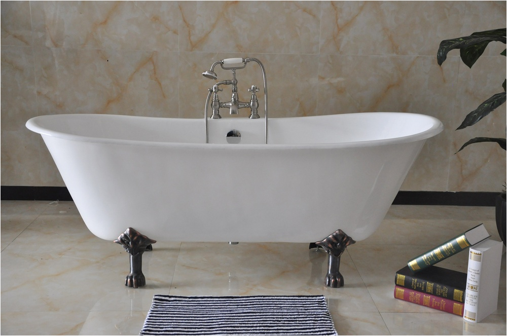 72 Freestanding Bathroom Cast Iron Bathtub