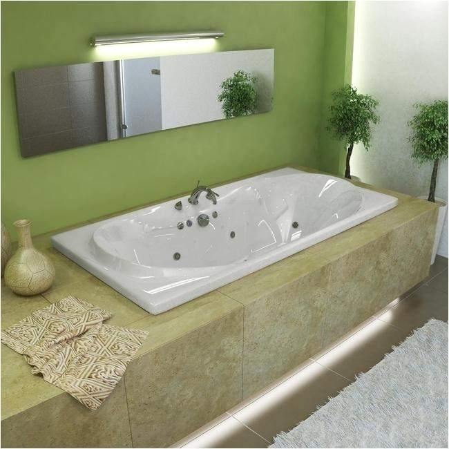 72 Jetted Bathtub Whisper 72 X 36 White Whirlpool Tub Overstock