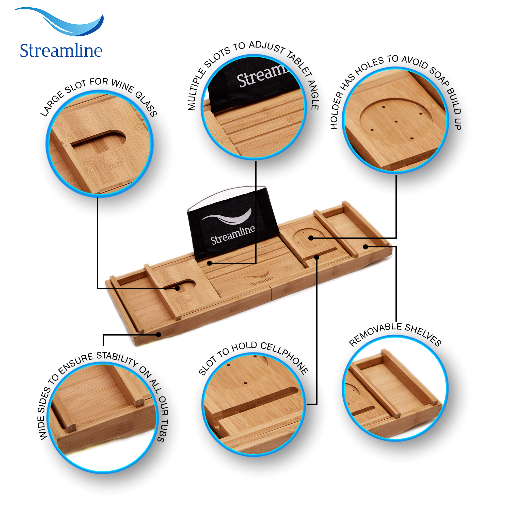 75 streamline n 940 75fswh fm freestanding tub and tray with external drain