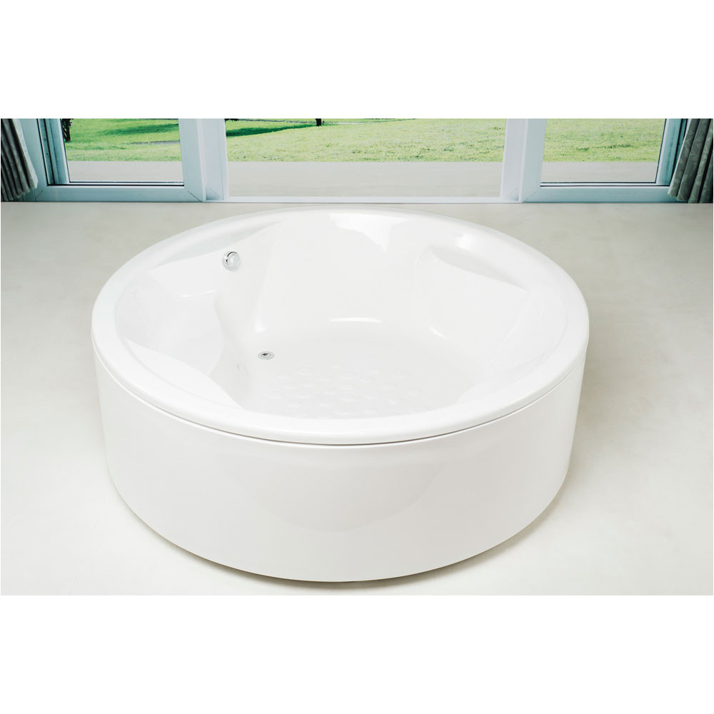 aquatica allegra acrylic 75 inch freestanding round bathtub allegra fs